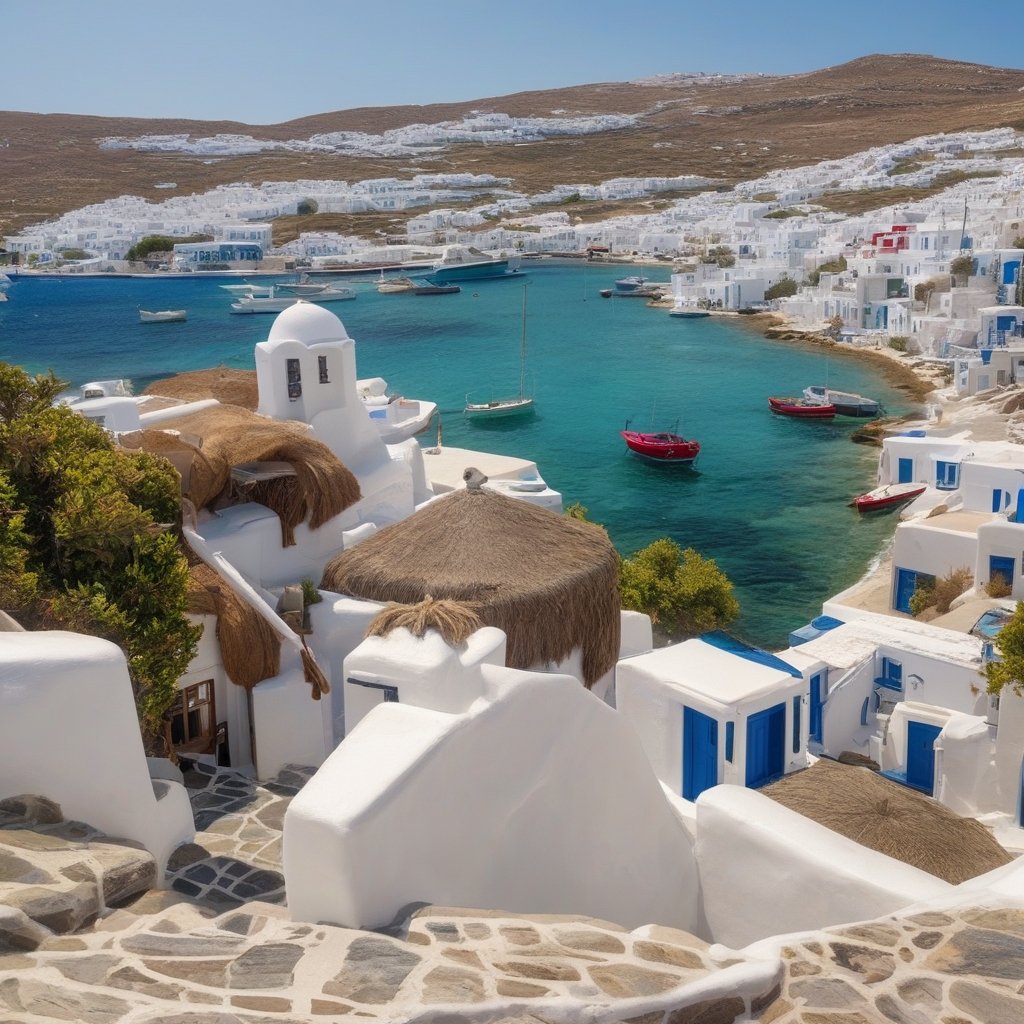 Screenshot of the MykonosRide app displaying driver information and estimated arrival time.